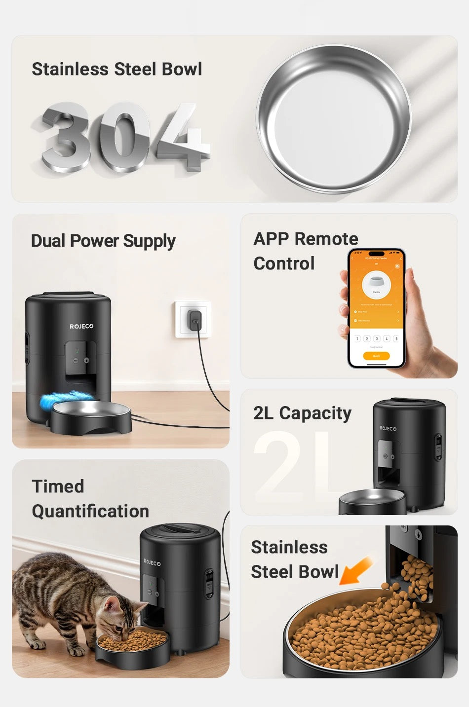 AVERO™ Smart Automatic Pet Feeder — Scheduled & App-Controlled Feeding